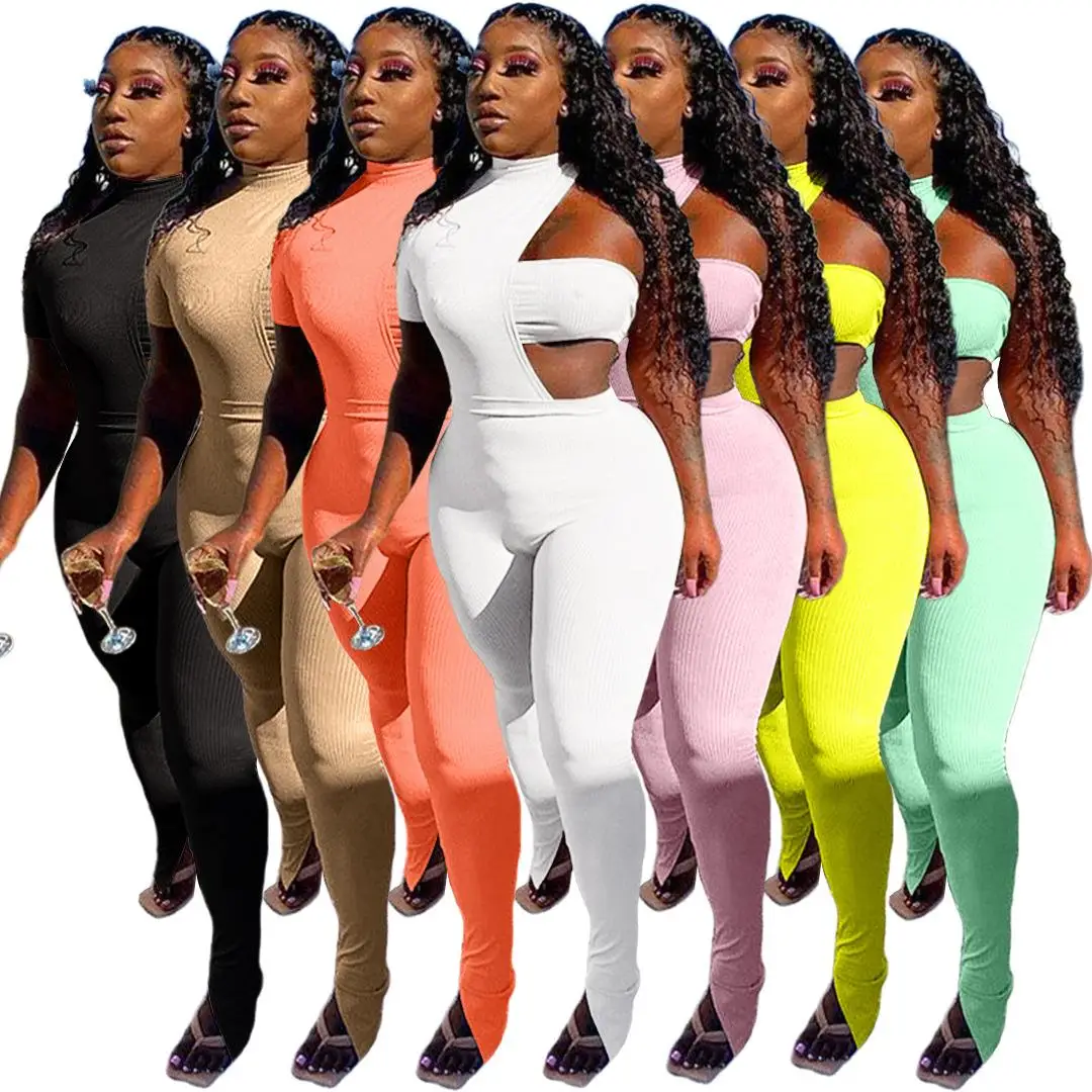 2021 Summer Wholesale Ladies 2 Piece Sets Women Sexy Tube Cropped Bodycon Pants Three Piece Pants Set
2021 Summer Wholesale Ladies 2 Piece Sets Women Sexy Tube Cropped Bodycon Pants Three Piece Pants Set
