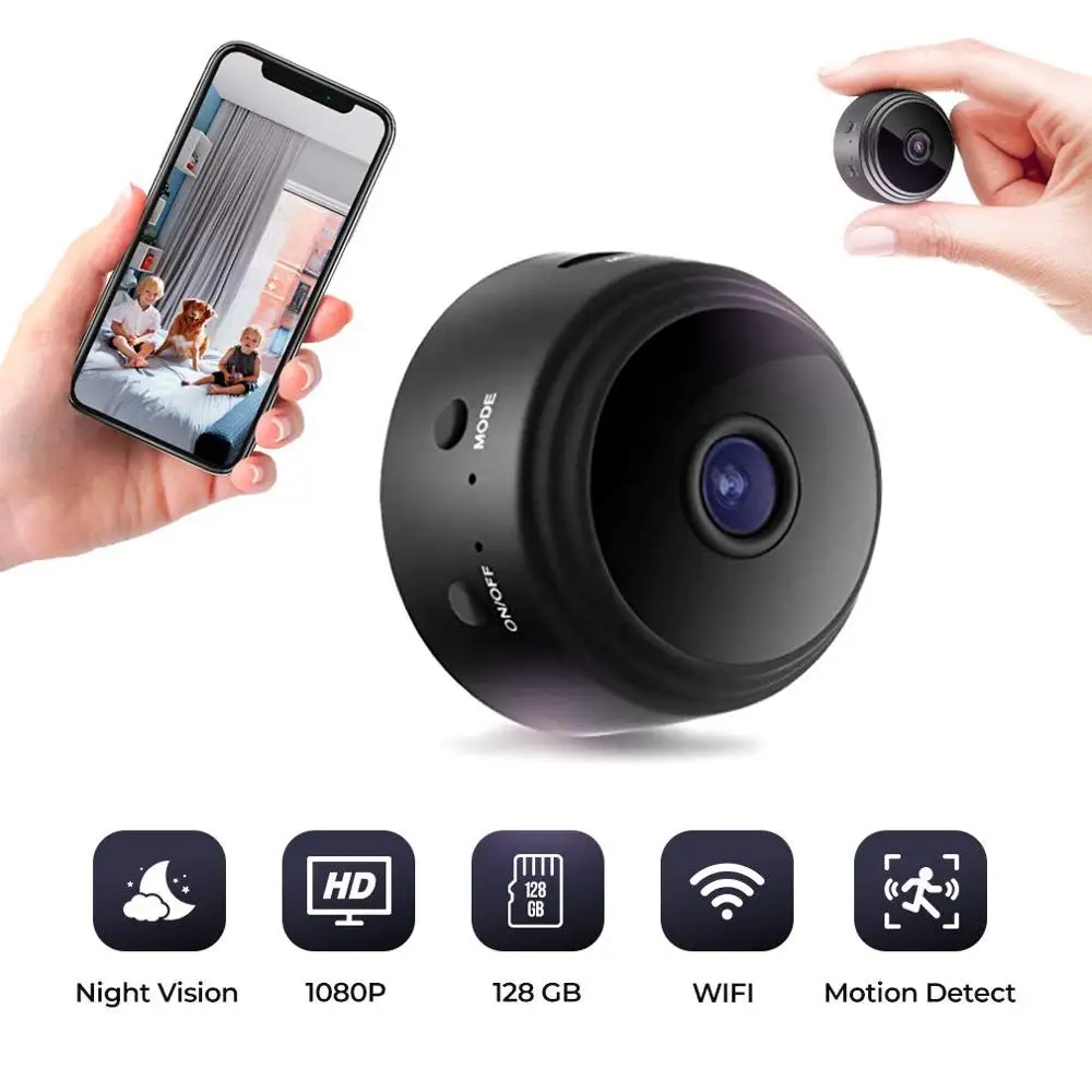 A9 Hidden Camera Espia Spy Camera WiFi Mini Baby Monitor P2P Cloud Night Vision Portable Home Security Camara De Seguridad