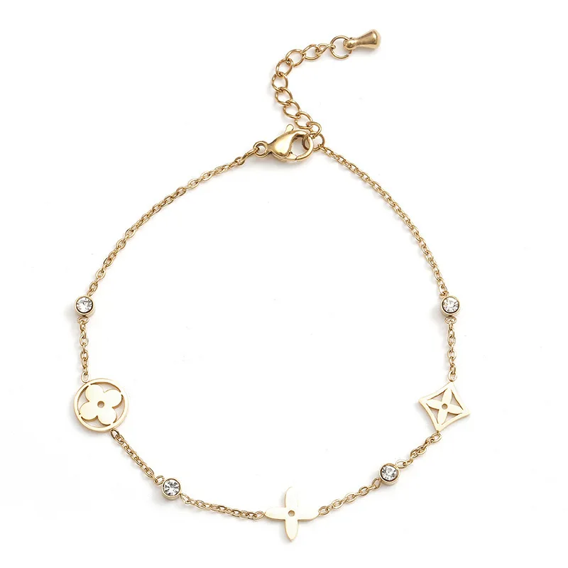 Duyizhao Multiple Hollow Out Lucky Four Leaf Flower Bracelets Women's 18K Gold Plated Korean Version Titanium Steel Bracelet
Duyizhao Multiple Hollow Out Lucky Four Leaf Flower Bracelets Women's 18K Gold Plated Korean Version Titanium Steel Bracelet
