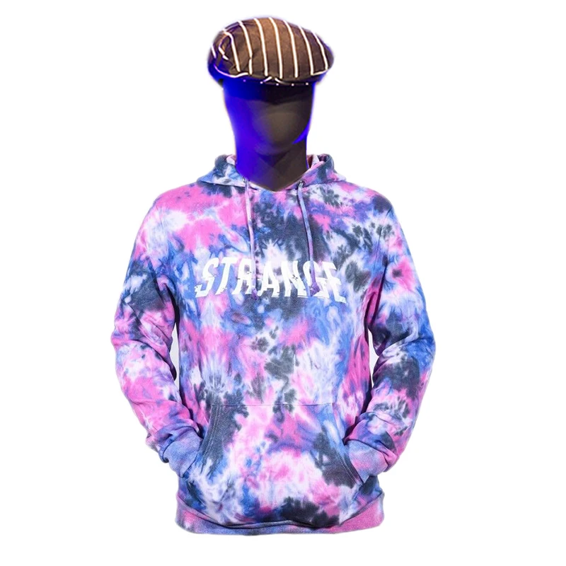 Tie dye oversized cotton screen printed vintage washed pullover french terry hoodie, Bule,red
Tie dye oversized cotton screen printed vintage washed pullover french terry hoodie, Bule,red
