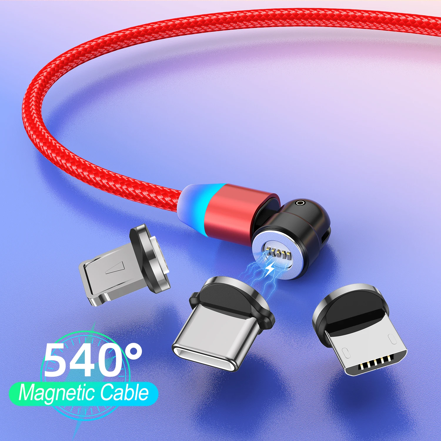 USLION usb 180+360 degree 3 in 1 type c fast Cable Micro Magnetic Charging cable 540 degree charger magnetic cable, Black red purple silver
USLION usb 180+360 degree 3 in 1 type c fast Cable Micro Magnetic Charging cable 540 degree charger magnetic cable, Black red purple silver