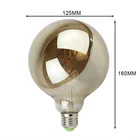 Led Double Spiral Dimmable Gray Clear Glass 4W E26 E27 LED Soft Filament Bulblb
