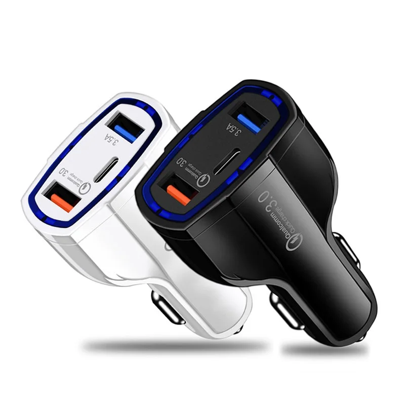 3 Ports Type-c 35w + Usb Qc18w Mobile Car Charger For Macbook Laptop Fast Charging, White /black
3 Ports Type-c 35w + Usb Qc18w Mobile Car Charger For Macbook Laptop Fast Charging, White /black