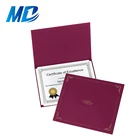 A4 size Cheap Certificate embossed Paper with Paper Certificate cover