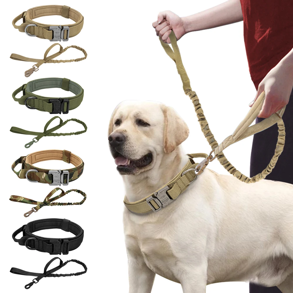 Strong Dog Military Tactical Collar Pet Bungee Leash Durable Nylon Pet Training Collars With Handle Large Dogs French Bulldog
Strong Dog Military Tactical Collar Pet Bungee Leash Durable Nylon Pet Training Collars With Handle Large Dogs French Bulldog