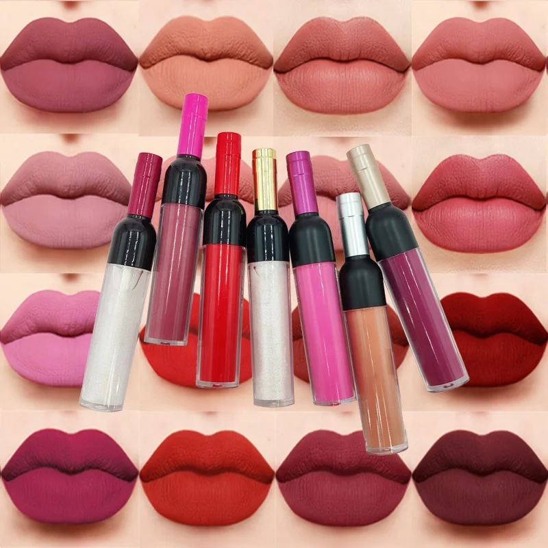 Custom Wine Long Lasting Lip Stick Red Waterproof Nude Vegan Private Label New Matte Liquid Lipstick Set
Custom Wine Long Lasting Lip Stick Red Waterproof Nude Vegan Private Label New Matte Liquid Lipstick Set