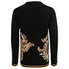 Crew Neck Custom Logo Jacquard Pullover Cotton Wool Knitwear Knit Mens Sweater