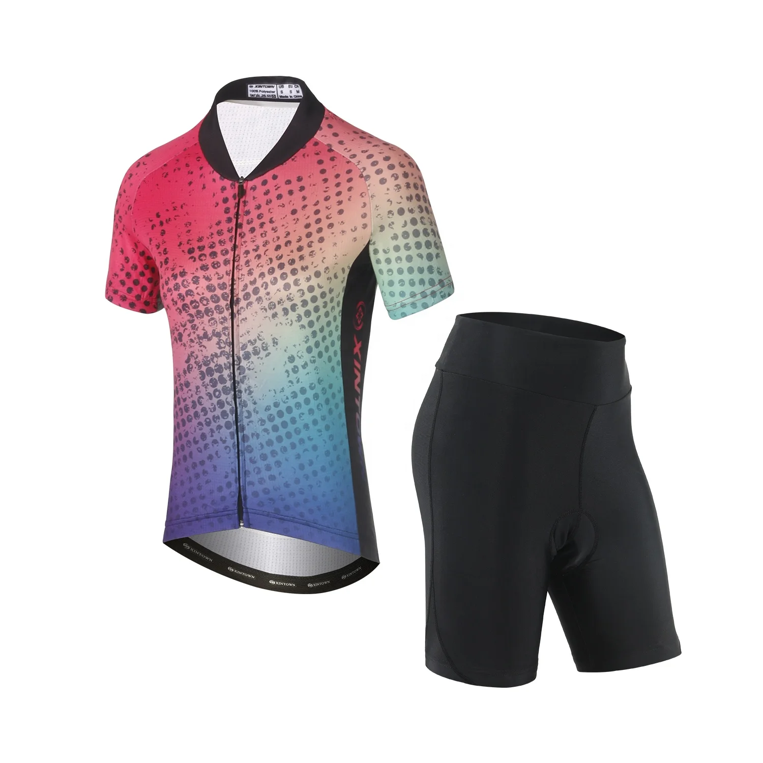 Wholesale polyester triathlon jersey printing bicycle wear set short E-Bike clothing China
Wholesale polyester triathlon jersey printing bicycle wear set short E-Bike clothing China