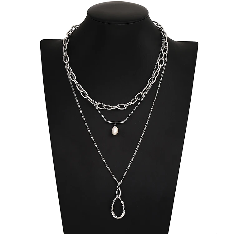 fashion multi layer necklace fresh water pearl necklace crystal necklace healing, Gold silver
fashion multi layer necklace fresh water pearl necklace crystal necklace healing, Gold silver