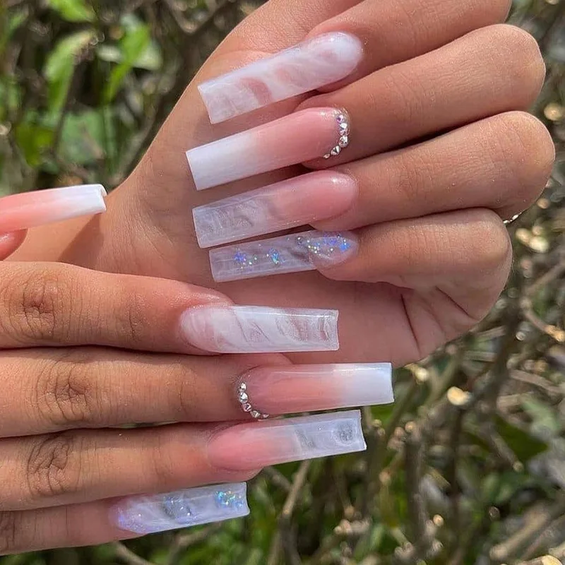 M068 New Nail Supplies Charms Clipper Artificial Tip Press On Acrylic Nails Set Crystal Pink Art False Nail
M068 New Nail Supplies Charms Clipper Artificial Tip Press On Acrylic Nails Set Crystal Pink Art False Nail