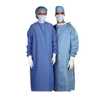 hospital use disposable SMS surgical gown reinforced