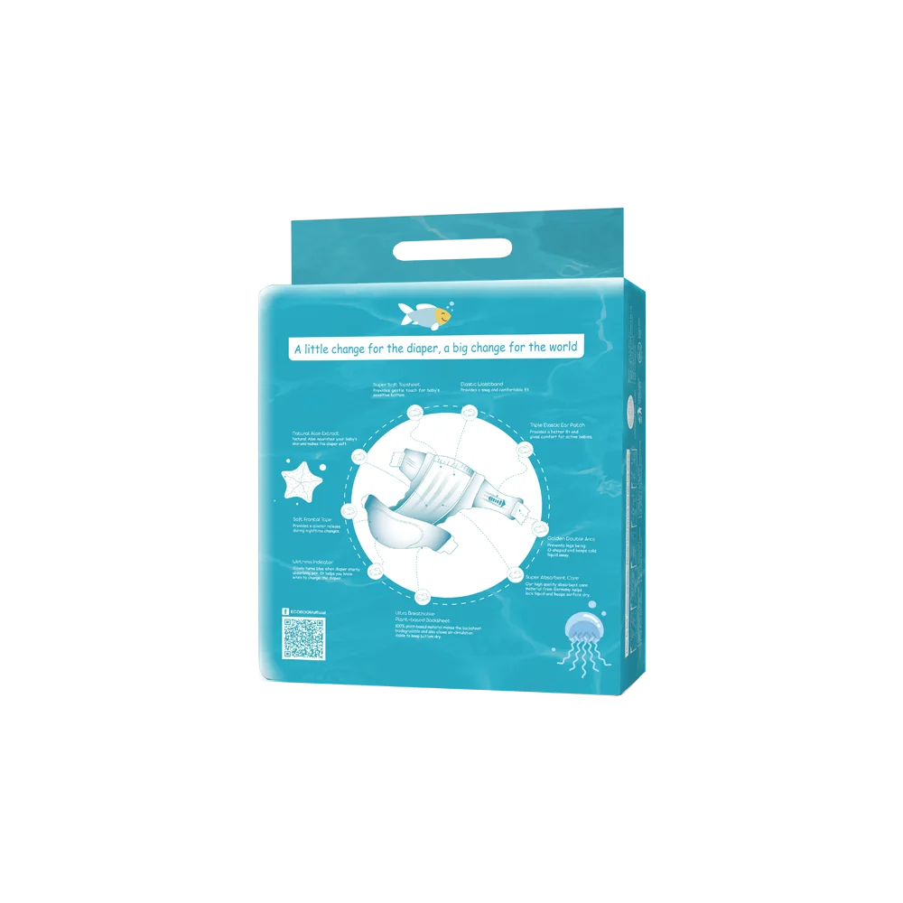ECO BOOM M size Absorbency 570ml disposable elastic baby eco nap organic newborn diaper
ECO BOOM M size Absorbency 570ml disposable elastic baby eco nap organic newborn diaper
