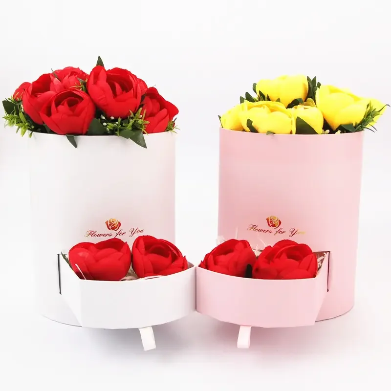 Hot Sale Round Cuddle Bucket Drawer Flower Box Valentine Paper Bucket With Drawer Boxes For Chocolate Flowers Mom Gift
Hot Sale Round Cuddle Bucket Drawer Flower Box Valentine Paper Bucket With Drawer Boxes For Chocolate Flowers Mom Gift