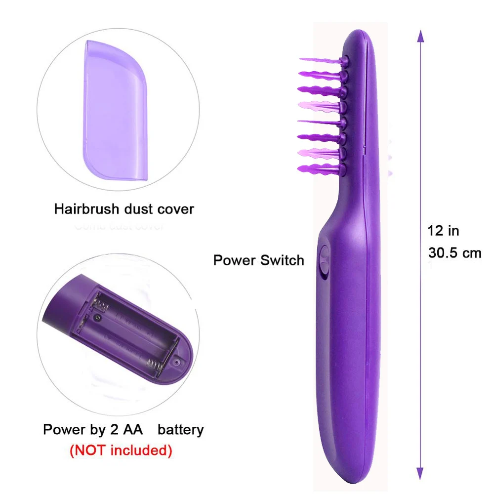 2020 New Electric Detangling Brush Hair Curly Detangle Brush comb Scalp Massage Comb Loosen Knots For curly hair
