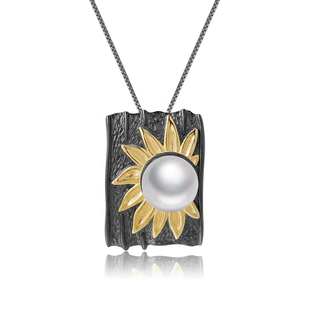 Abiding Flower Women Necklace Fashion 925 Sterling Silver Gold Plated Freshwater Pearl Jewelry Pendant
Abiding Flower Women Necklace Fashion 925 Sterling Silver Gold Plated Freshwater Pearl Jewelry Pendant