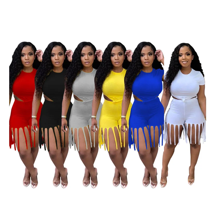 Newly Design Fashion Drop Tassel O-Neck Outfit Two Piece Set Women Clothing, In available
Newly Design Fashion Drop Tassel O-Neck Outfit Two Piece Set Women Clothing, In available