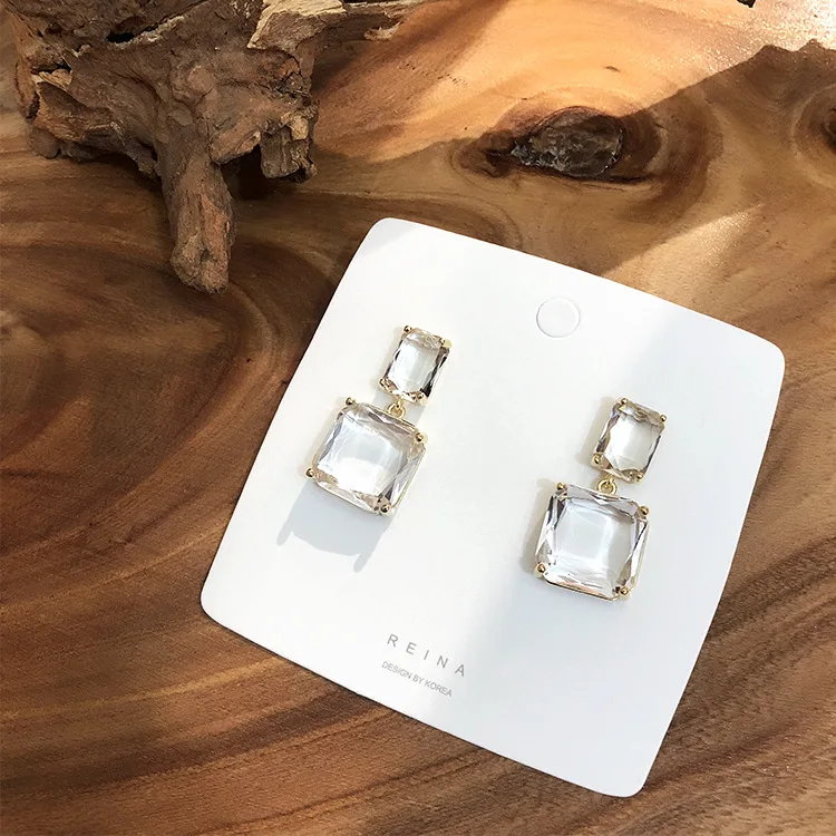 A-46 Clear And Pure Crystal Earrings Elegant Irregular Dangle Earrings Fine Jewelry For Women Drop Shipping, Colorful
A-46 Clear And Pure Crystal Earrings Elegant Irregular Dangle Earrings Fine Jewelry For Women Drop Shipping, Colorful