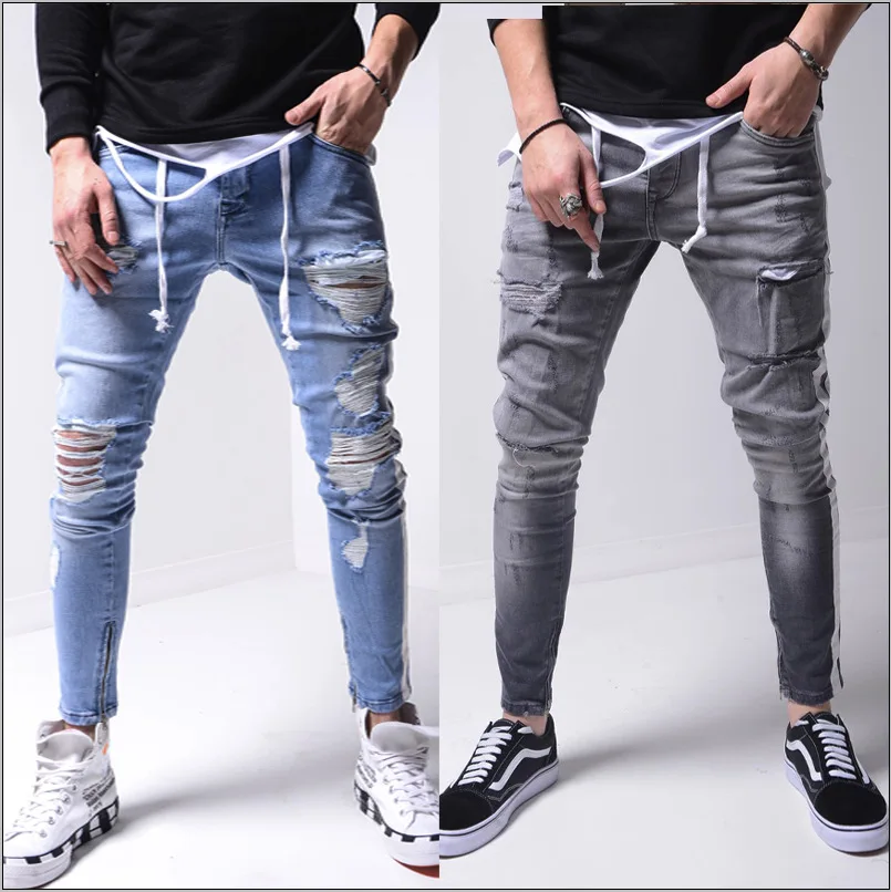2020 New Custom High Waist Slim Ripped Damage Casual Men Skinny Denim Pants Jeans Trousers Men
2020 New Custom High Waist Slim Ripped Damage Casual Men Skinny Denim Pants Jeans Trousers Men