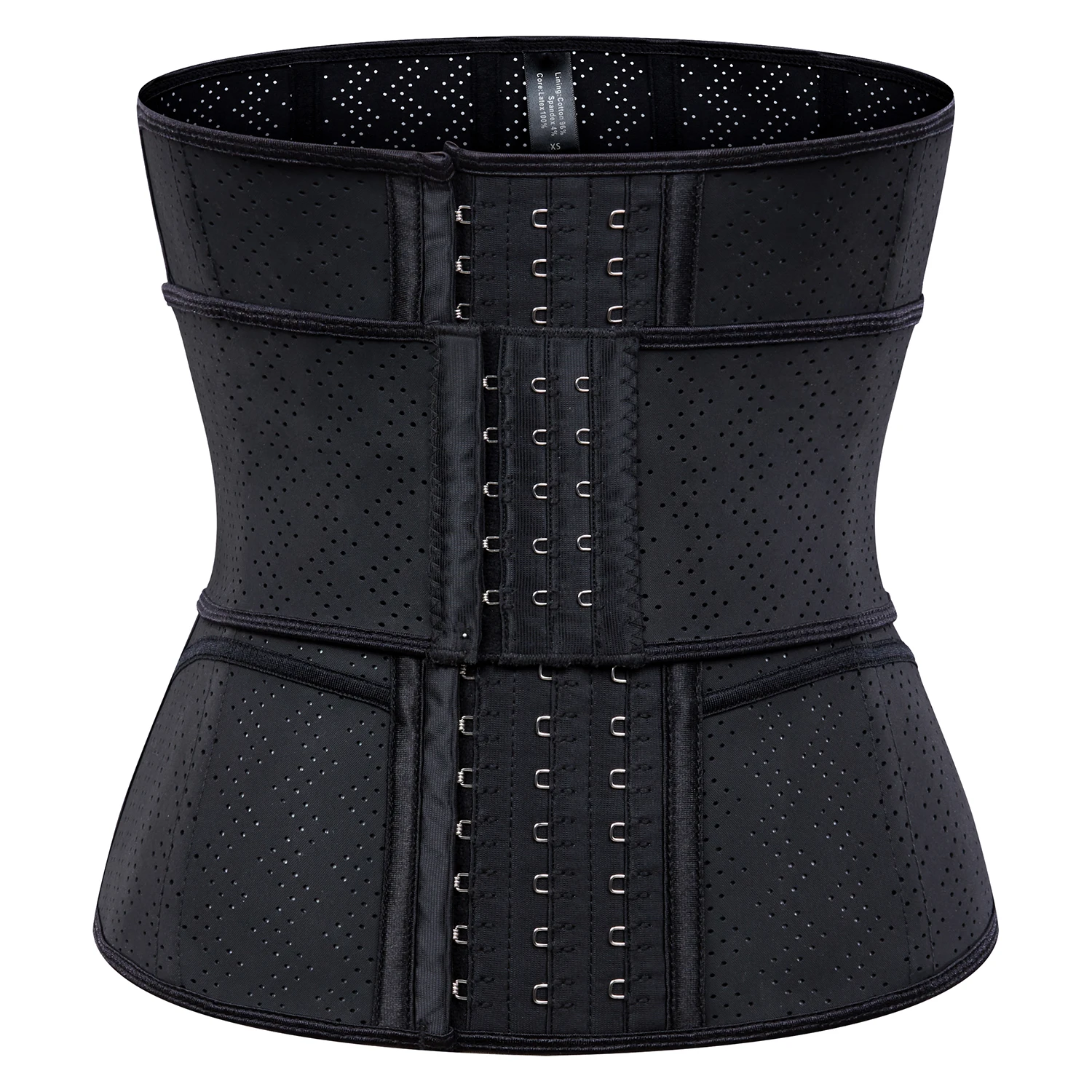 100% Latex 9 Steel Bones Adjustable 28cm Long Sweat Waist Trainer Belt, Black
100% Latex 9 Steel Bones Adjustable 28cm Long Sweat Waist Trainer Belt, Black
