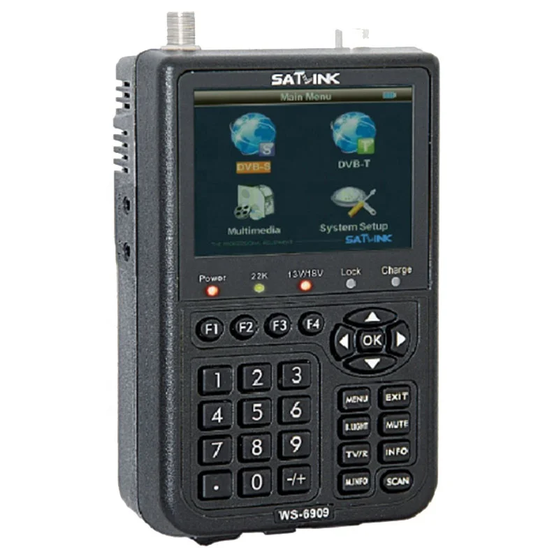 DVB-S digital satellite finder satlink Ws-6909 high quality satellite finder
