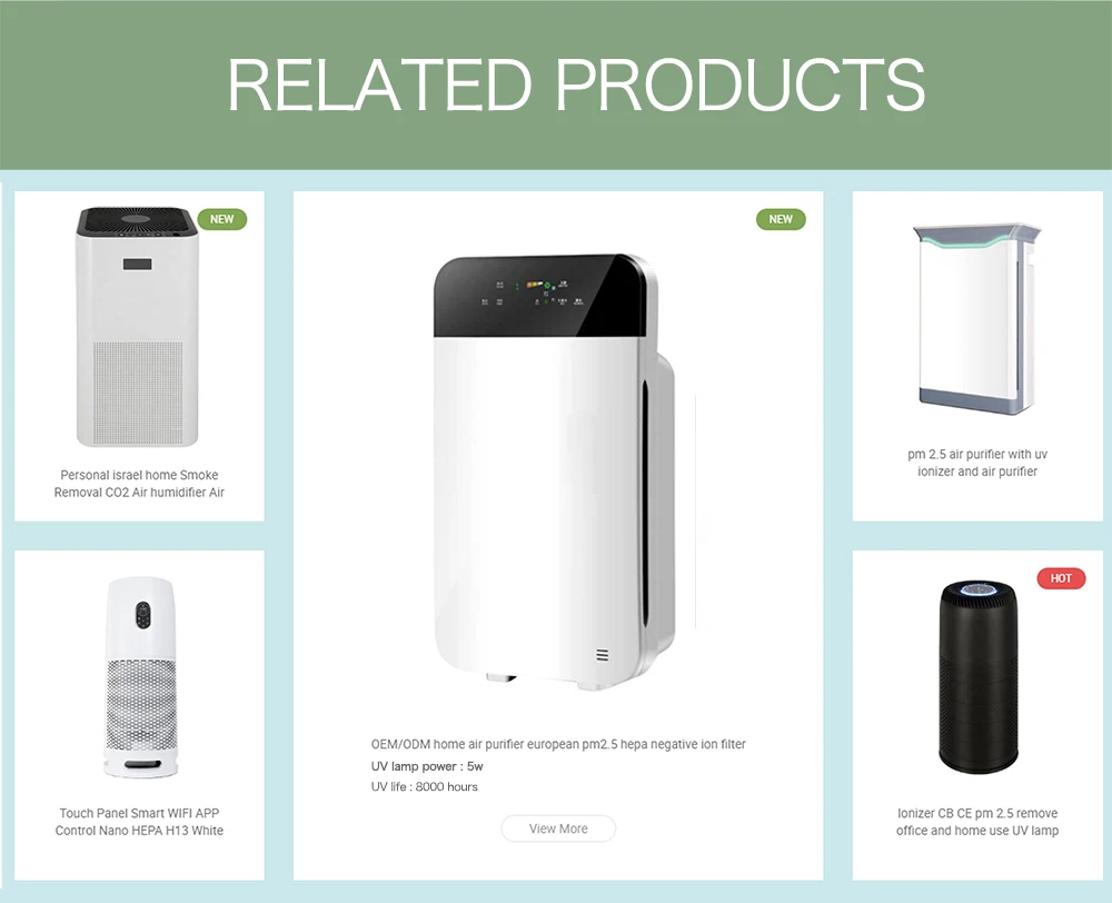 Hot selling CB/CE Certification Portable Household air purifiers with active carbon ODM OEM