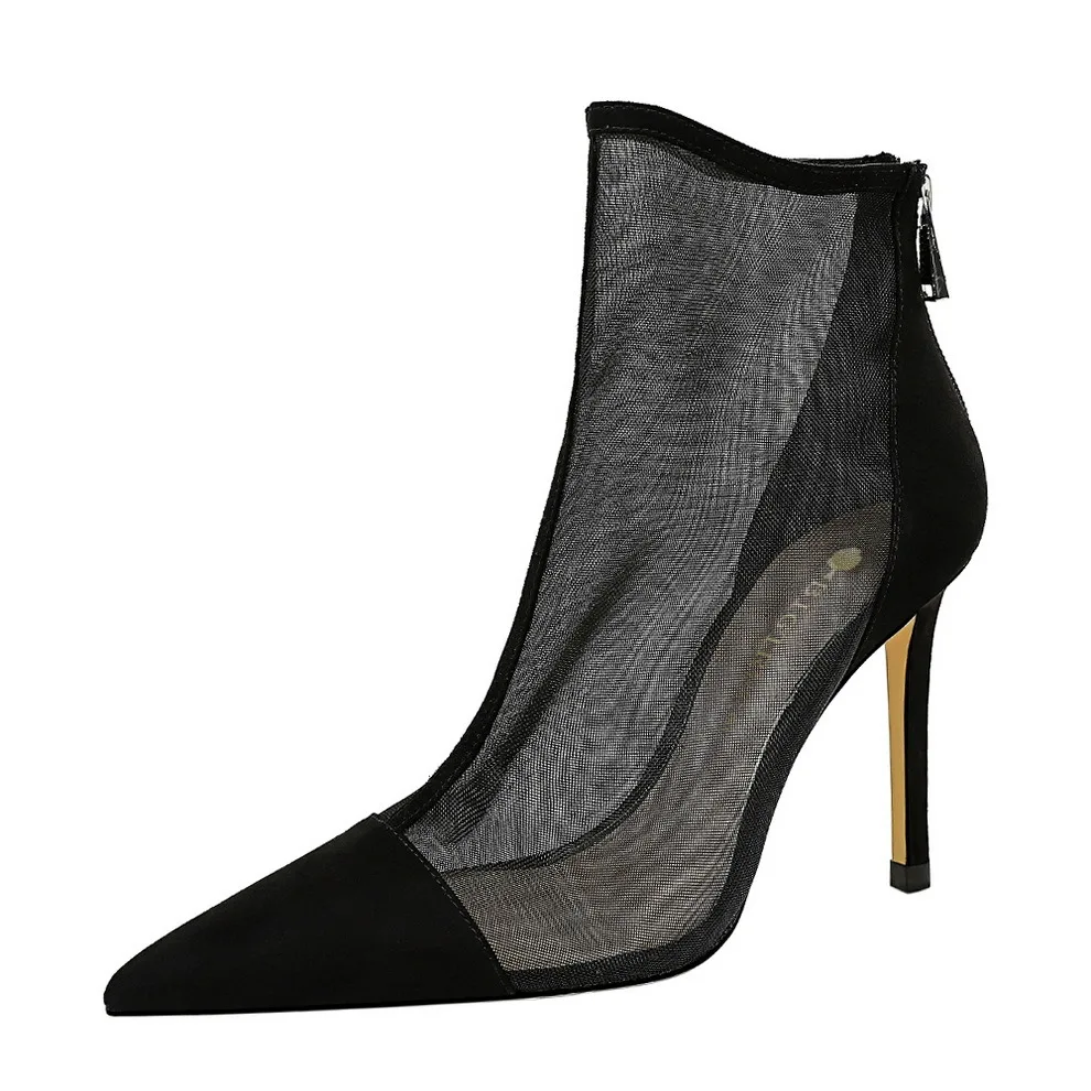 Amazon AliExpress Hot Selling Woman Boots Plus Size Solid Color High Heel Mesh Hollow Back Zipper Womens Fall Boots
Amazon AliExpress Hot Selling Woman Boots Plus Size Solid Color High Heel Mesh Hollow Back Zipper Womens Fall Boots