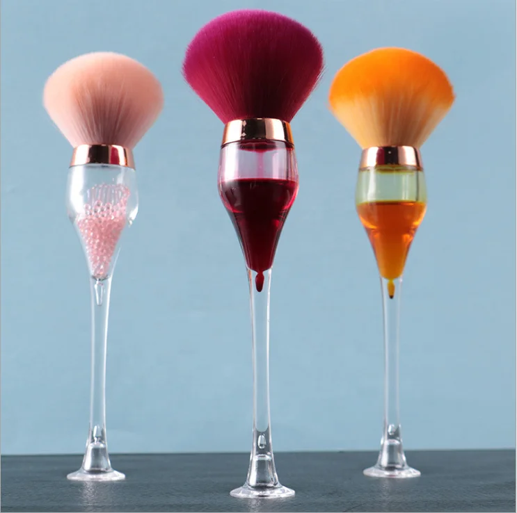 Factory New Design Wine Glass Loose Powder Brush Super Soft Acrylic Diamond Makeup Brush, Orange, pink, burgundy
Factory New Design Wine Glass Loose Powder Brush Super Soft Acrylic Diamond Makeup Brush, Orange, pink, burgundy
