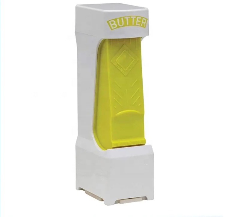 Butter Cutter One Click Stick with Stainless Steel Blade, Cheese Splitter, Butter Slicer, Yellow and white
Butter Cutter One Click Stick with Stainless Steel Blade, Cheese Splitter, Butter Slicer, Yellow and white