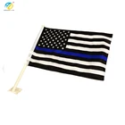 Pointview Flags Thin Blue Line American Car Window Flag