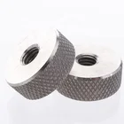 custom DIN flat knurled aluminum m3 m4 m6 M8 m12 diamond knurling nuts knurled thumb nut