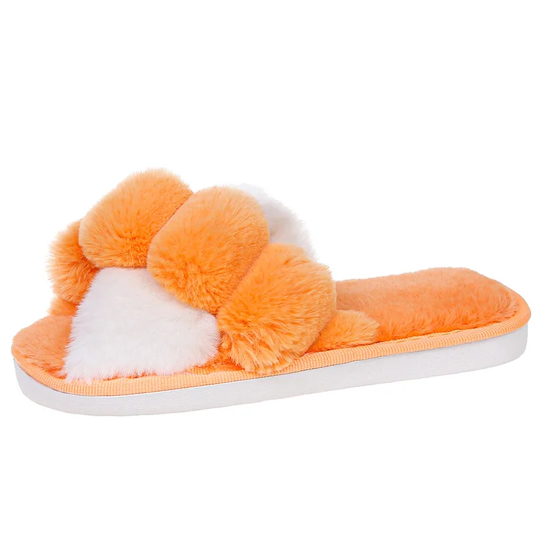 New cross wool cotton shoes women home indoor baby fashion Cute colorful sandals floette plush slippers, Picture
New cross wool cotton shoes women home indoor baby fashion Cute colorful sandals floette plush slippers, Picture