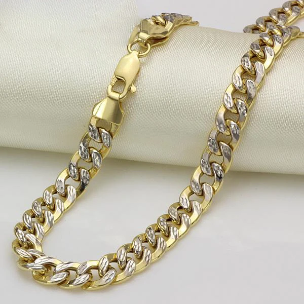 Gold Chain 18K Solid Cuban Chain AU750 Fashion Long Chain for Men, Rose gold/white gold/yellow gold
Gold Chain 18K Solid Cuban Chain AU750 Fashion Long Chain for Men, Rose gold/white gold/yellow gold