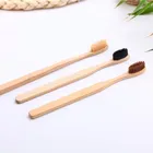Eco Friendly and Biodgegrable Medium Firm Bristles Various Colors of Pack 6 Bamboo Toothbrush