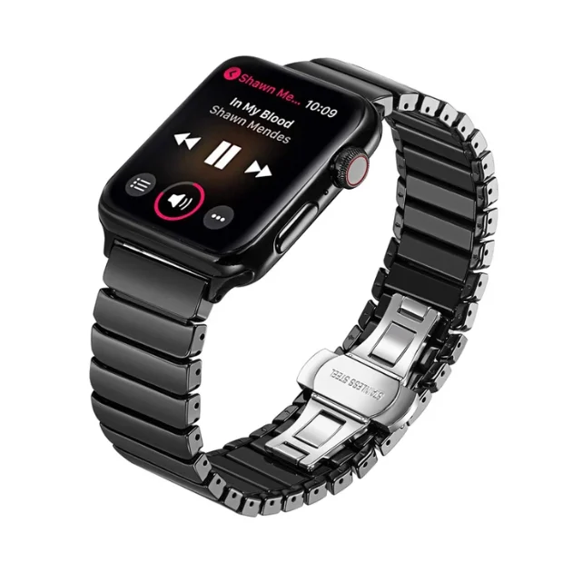 Luxury 316L stainless steel Metal band for apple watch 38MM 42MM Iwatch replacement Link Bracelet strap with butterfly buckle, Photos show
Luxury 316L stainless steel Metal band for apple watch 38MM 42MM Iwatch replacement Link Bracelet strap with butterfly buckle, Photos show