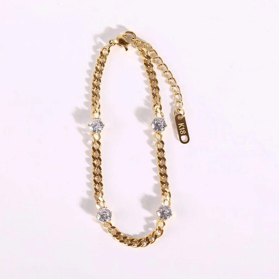 Stainless Steel Femmes Bracelet Glass Bead White Luxury Gemstone Cuban Link Chunky Bracelets
Stainless Steel Femmes Bracelet Glass Bead White Luxury Gemstone Cuban Link Chunky Bracelets