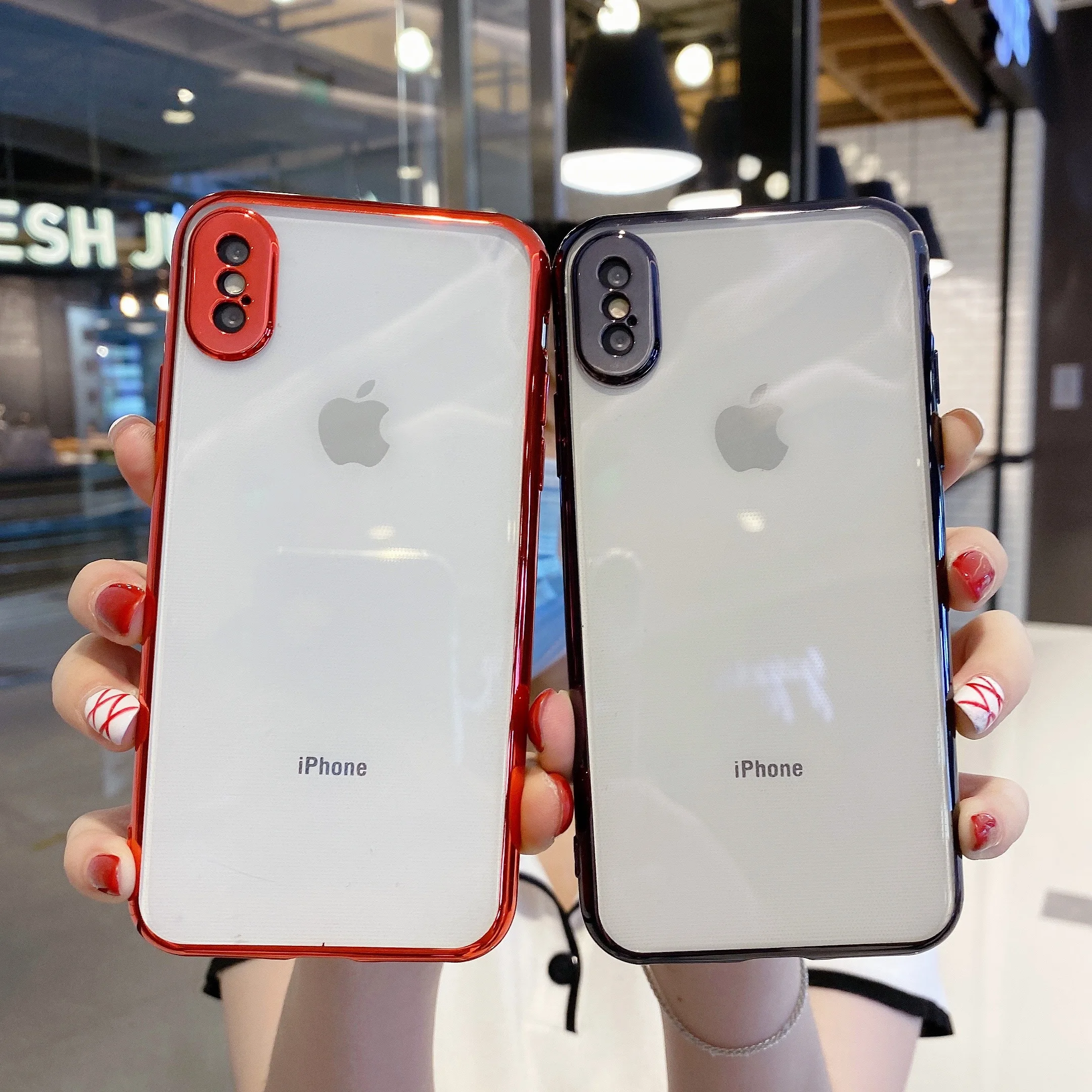 Wholesale fashion transparent case for iPhone 12 11 Pro Max electroplating soft TPU phone case for iPhone xs
Wholesale fashion transparent case for iPhone 12 11 Pro Max electroplating soft TPU phone case for iPhone xs