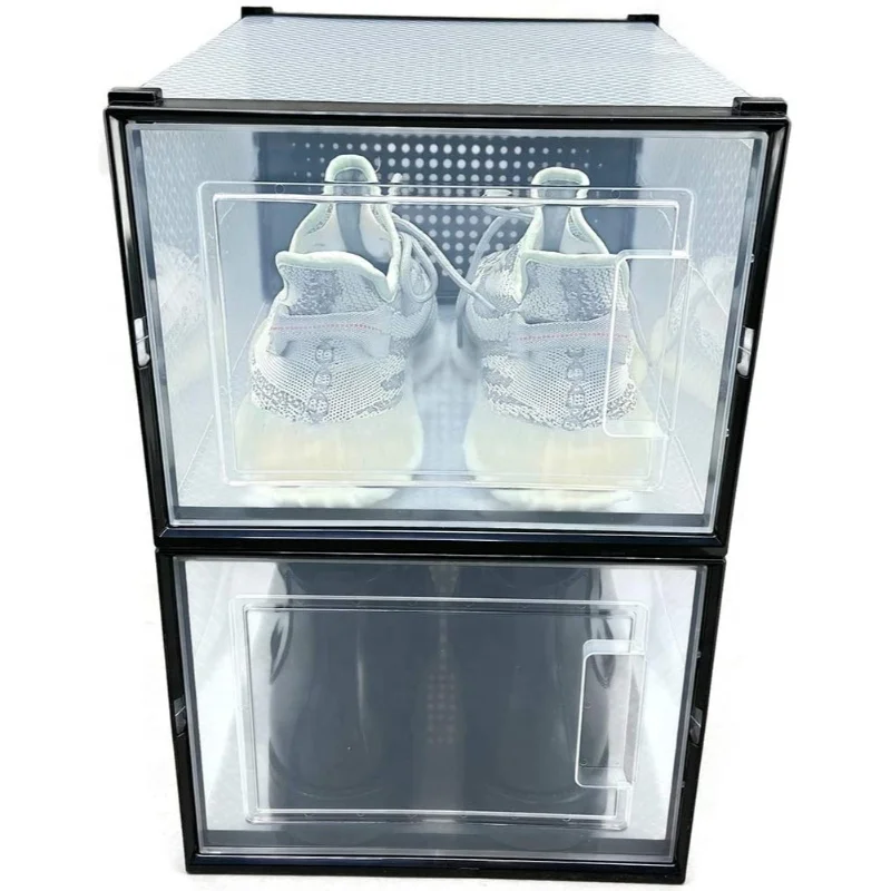 Wholesale Folding use Home Storage Plastic Interlocking Clear Shoe Box System, Customized color
Wholesale Folding use Home Storage Plastic Interlocking Clear Shoe Box System, Customized color