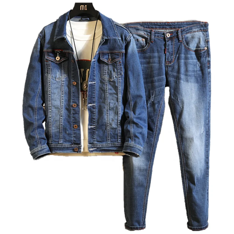 New Designed denim jacket plus jeans 2 pcs in set/suits for young men and young girls, Dark blue
New Designed denim jacket plus jeans 2 pcs in set/suits for young men and young girls, Dark blue