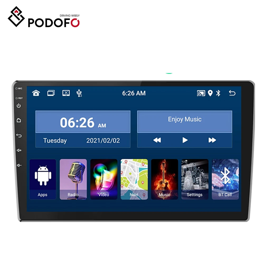 Podofo 10.1'' Universal 2 Din Car Radio 2+32G Android 10.0 GPS Wifi With Full Touch Auto Video 1080p HD BT FM Car Radio Games
Podofo 10.1'' Universal 2 Din Car Radio 2+32G Android 10.0 GPS Wifi With Full Touch Auto Video 1080p HD BT FM Car Radio Games