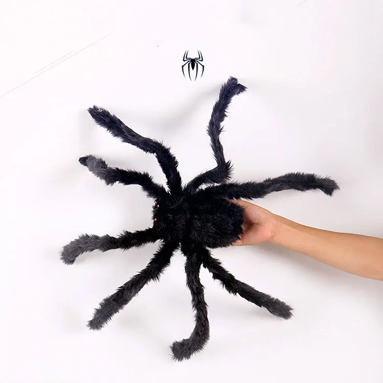 Halloween spider props bar decorations whole person colorful black plush spider Spider web
Halloween spider props bar decorations whole person colorful black plush spider Spider web