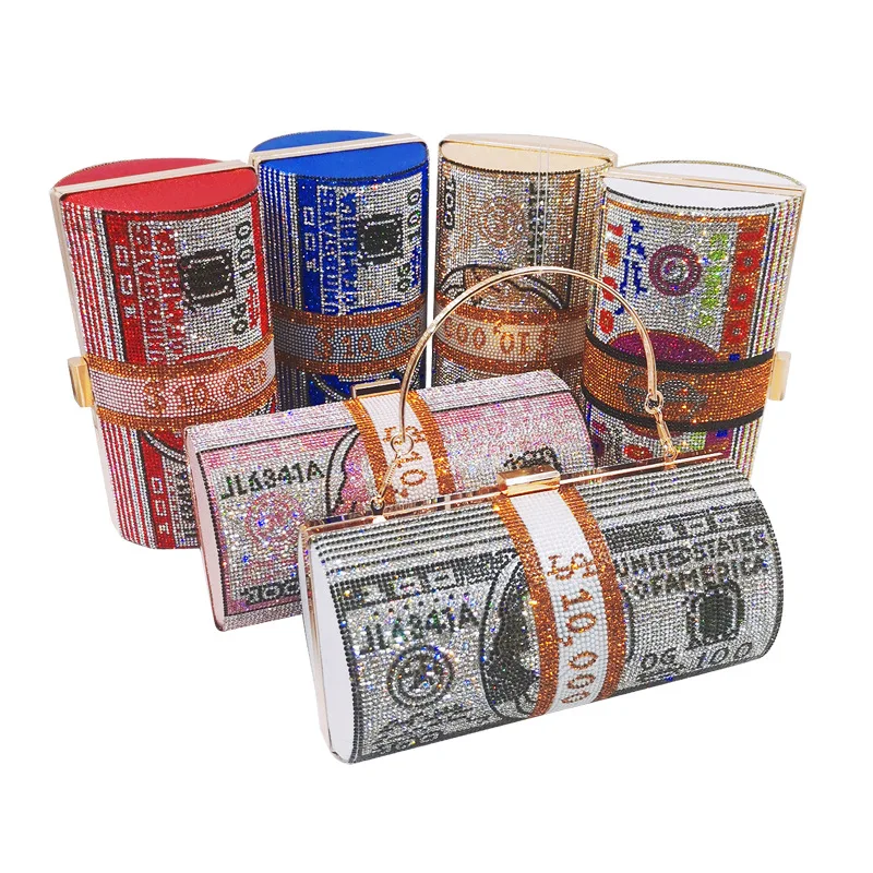 Dollar Clutch Handbags Rhinestone Money Bags Purse Crystal Diamond Sparkly Bling Money Purse For Women Evenning bag, 6 color option
Dollar Clutch Handbags Rhinestone Money Bags Purse Crystal Diamond Sparkly Bling Money Purse For Women Evenning bag, 6 color option