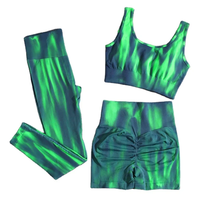 Yoga 1/2/3 Pcs Set Tie Dye Seamless Colorful Aesthetic Sports Shorts Suit Push Up Fitness High Waist Yoga Pants Set
Yoga 1/2/3 Pcs Set Tie Dye Seamless Colorful Aesthetic Sports Shorts Suit Push Up Fitness High Waist Yoga Pants Set