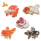 Custom Manufacturer Pins Direct Factory High Quality Fish Custom Cute Hard Enamel Lapel Pins