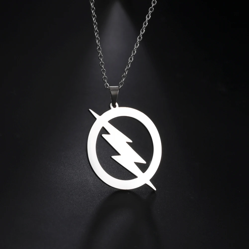 My Shape Punk Gothic Round Lightning Pendant Necklace for Women Men Stainless Steel Necklaces Choker Fashion Party Jewelry Gift
My Shape Punk Gothic Round Lightning Pendant Necklace for Women Men Stainless Steel Necklaces Choker Fashion Party Jewelry Gift