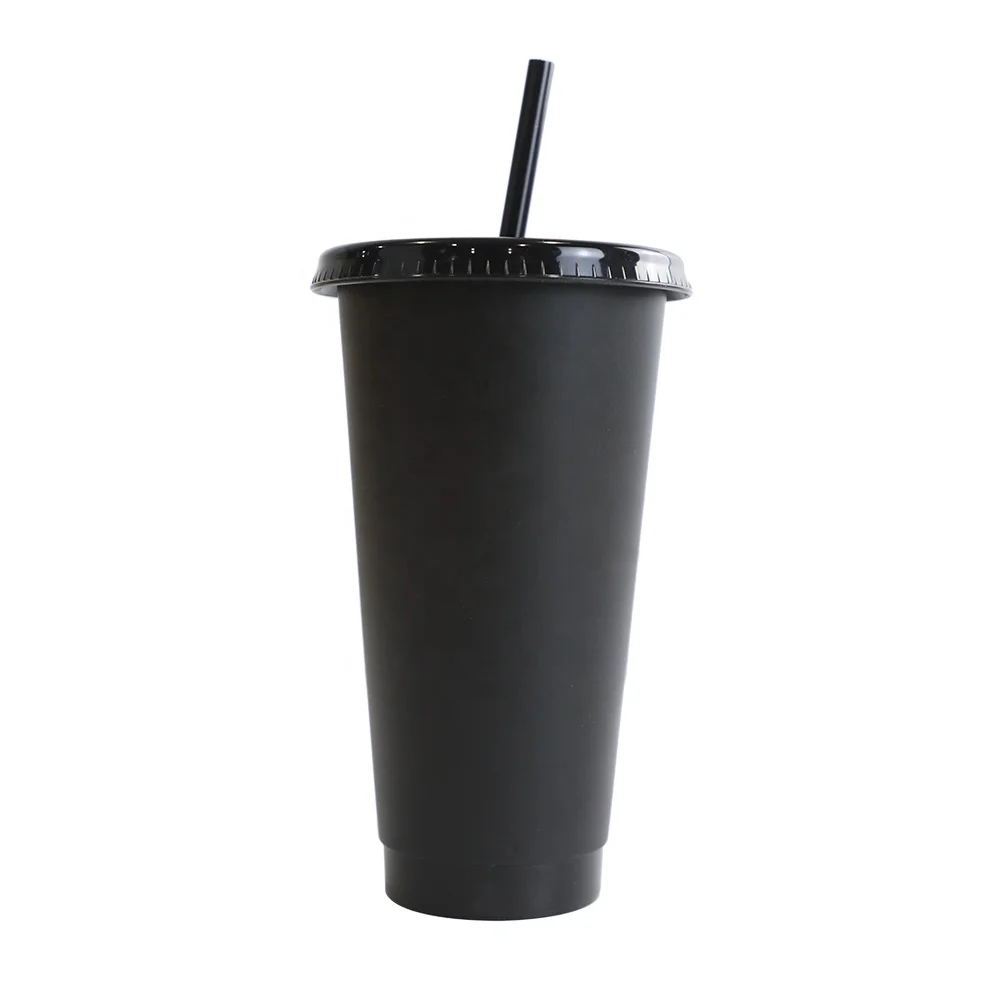 Customized portable straw plastic water cup reusable kettle black reusable plastic cup with lid and straw, Black/transparent
Customized portable straw plastic water cup reusable kettle black reusable plastic cup with lid and straw, Black/transparent