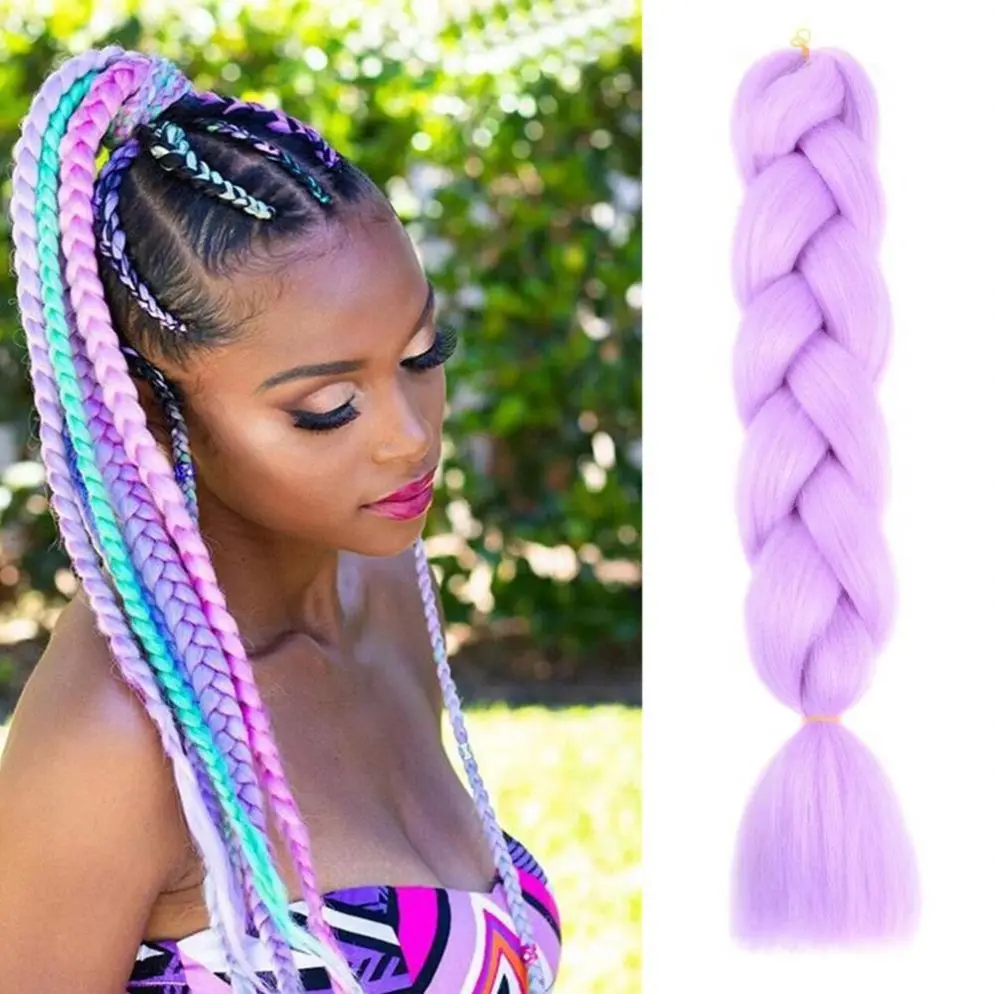 Jumbo Braiding Hair Extensions For Women 24 Inches 100g 60 Colors High Temperature Fiber Synthetic Braiding Hair Crochet Hair, Pink,black
Jumbo Braiding Hair Extensions For Women 24 Inches 100g 60 Colors High Temperature Fiber Synthetic Braiding Hair Crochet Hair, Pink,black