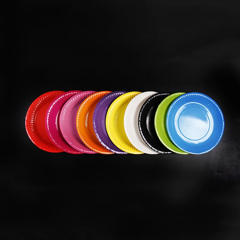 High quality creative eco friendly disposable silver paper plate for children, 20 colors
High quality creative eco friendly disposable silver paper plate for children, 20 colors
