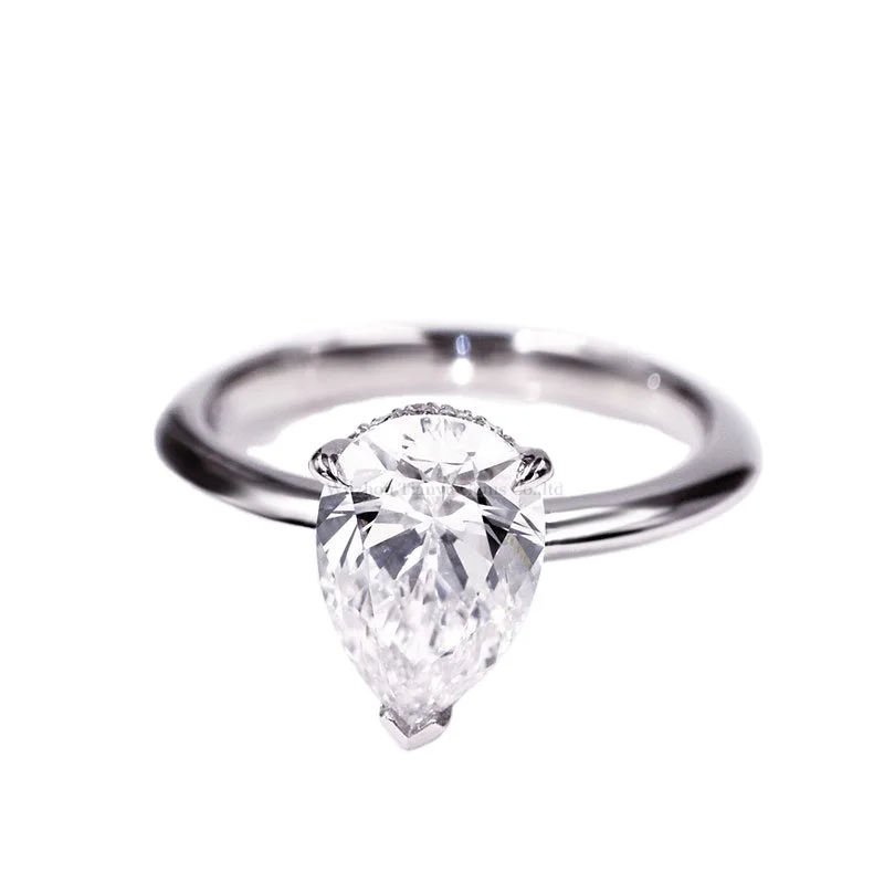 Tianyu Real Fine 10k/14k Gold Jewelry Pear Lab Grown Diamond Engagement Proposal Wedding Ring For Women
Tianyu Real Fine 10k/14k Gold Jewelry Pear Lab Grown Diamond Engagement Proposal Wedding Ring For Women