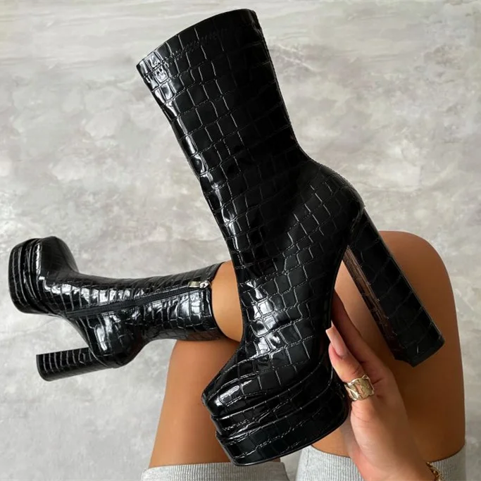 2021 Winter Hot Sale Thick Platform Boots Solid Leather Side Zip Great Quality Ankle Boots Thick Heel Shoes Size 43, Black white blue orange ,black plaid
2021 Winter Hot Sale Thick Platform Boots Solid Leather Side Zip Great Quality Ankle Boots Thick Heel Shoes Size 43, Black white blue orange ,black plaid