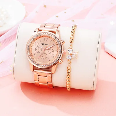 5015 2pcs/set Women's Bracelet Geneva Classic Luxury Rhinestone Ladies Fashion watch
5015 2pcs/set Women's Bracelet Geneva Classic Luxury Rhinestone Ladies Fashion watch